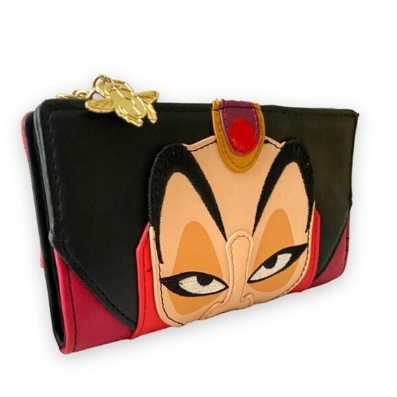 Loungefly Disney Aladdin Jafar Faux Leather Flap Bi-Fold Wallet Villain - Picture 2 of 9